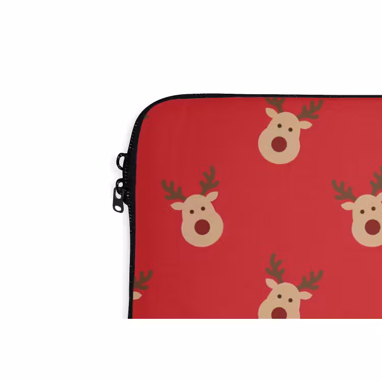Laptophoes Rendieren - Kerst - Rood — 5