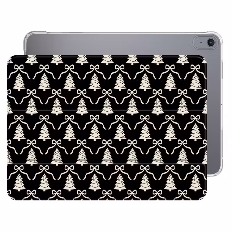 iPad hoes - Strik - Wit - Zwart - Kerst — 1