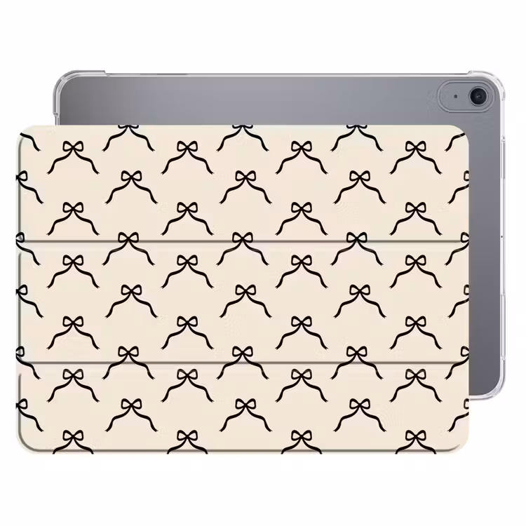 iPad hoes - Strik - Kerst - Wit - Zwart — 1