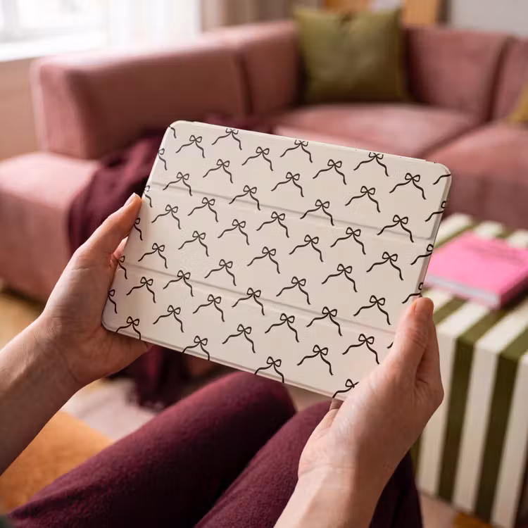 iPad hoes - Strik - Kerst - Wit - Zwart — 4