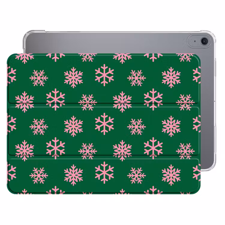 Sneeuwvlok - Groen - Roze - Kerst — 1