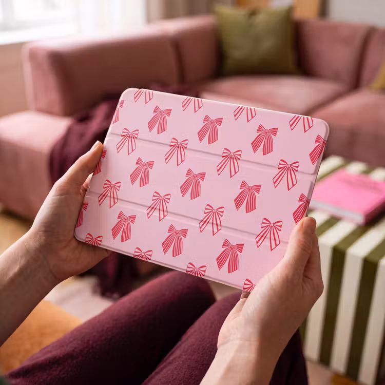 iPad hoes - Strikken - Kerstmis - Roze - Rood — 4