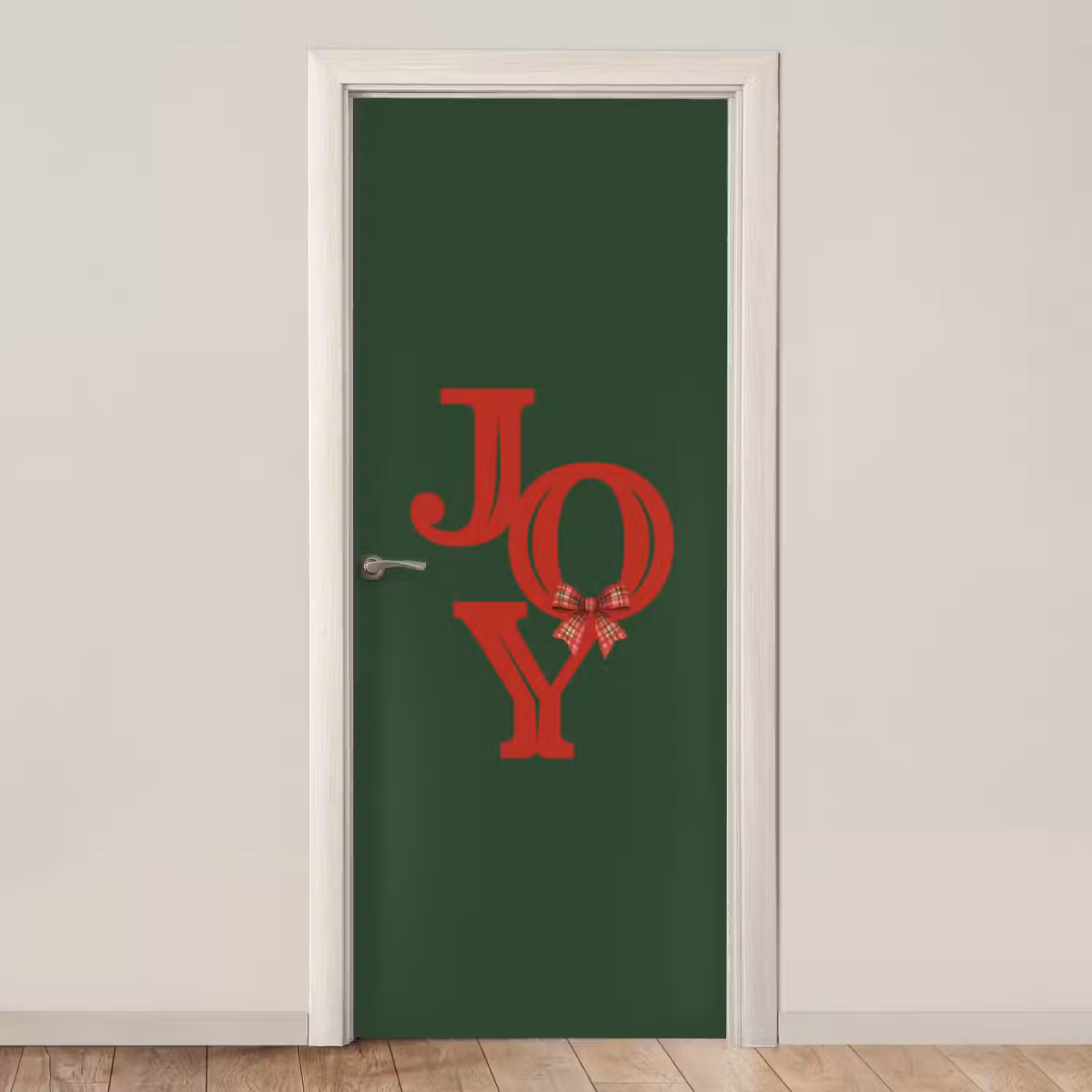 Deursticker - Tekst - Kerst - Rood — 1
