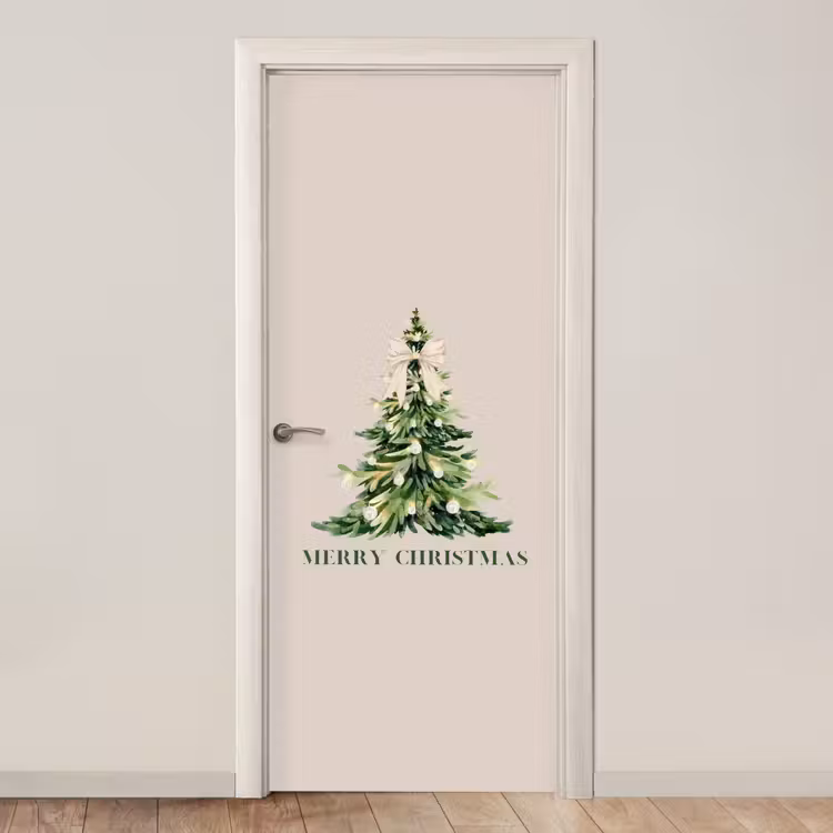 Deursticker - Kerst - Kerstboom - Tekst — 1
