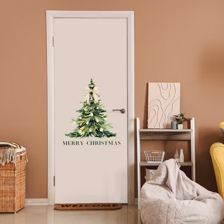 Deursticker - Kerst - Kerstboom - Tekst — 2