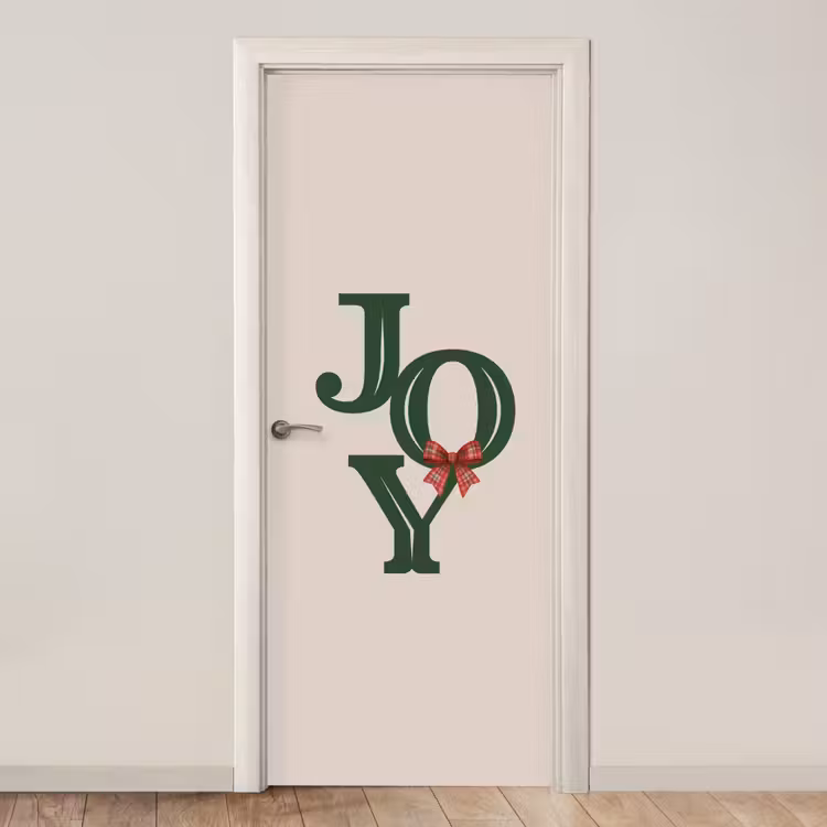 Deursticker - Tekst - Kerst - Groen — 1