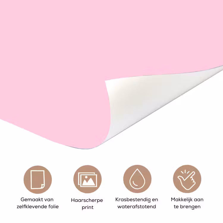 Deursticker - Kerst - Tekst - Sneeuw - Roze — 3