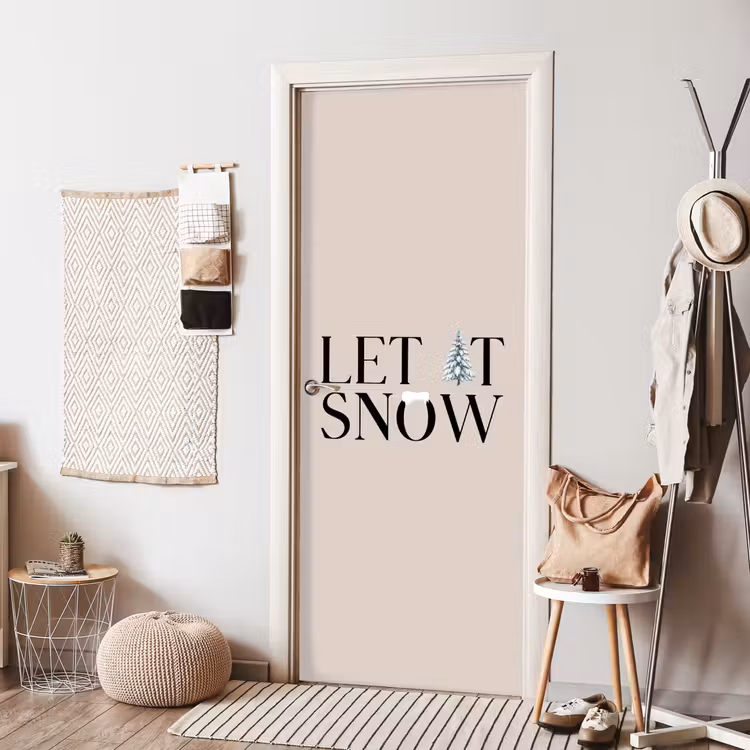 Deursticker - Tekst - Kerst - Sneeuw — 8