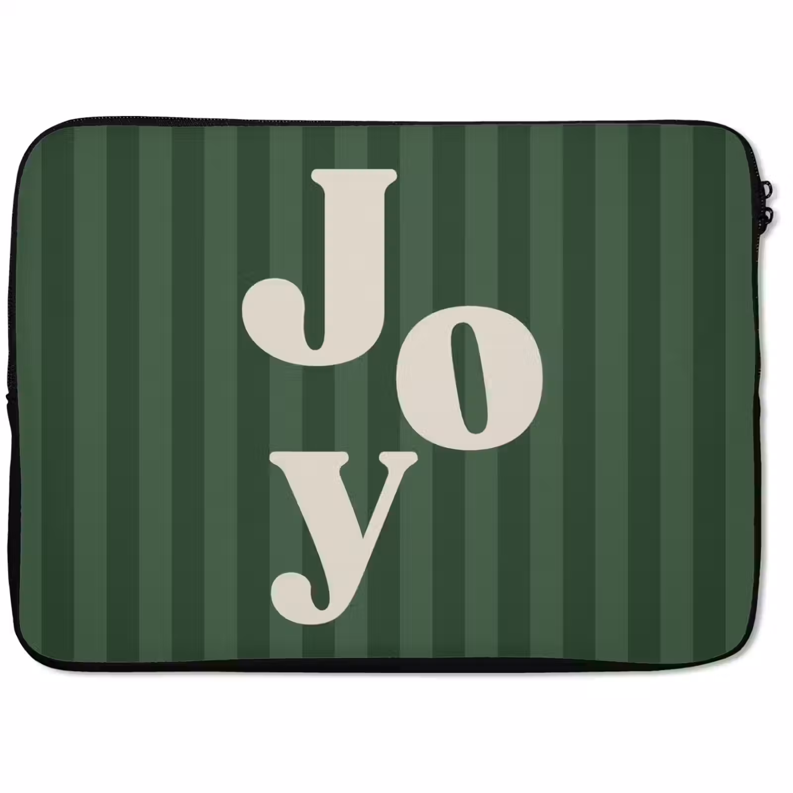 Laptophoes Joy - Kerst - Tekst - Groen — 1
