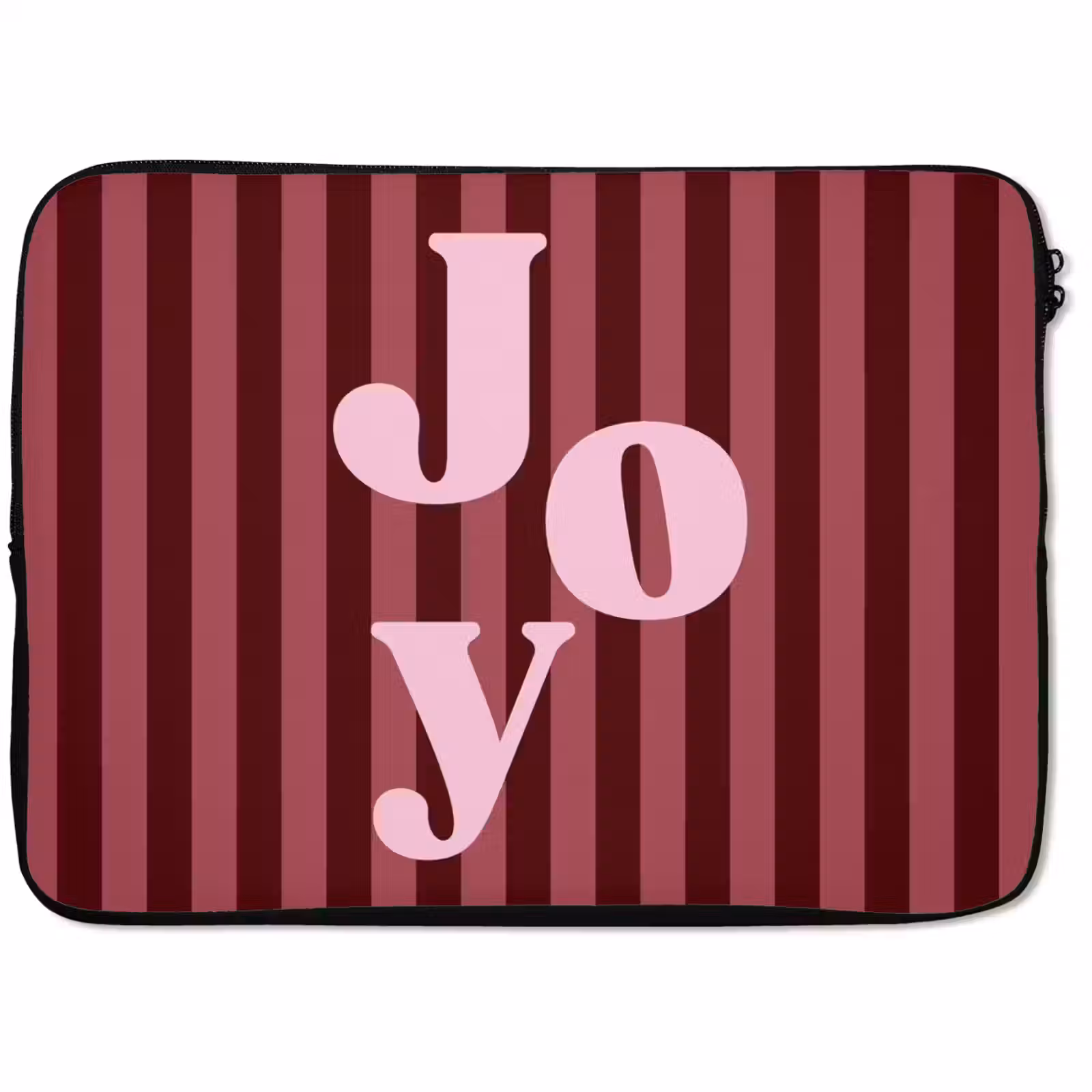 Laptophoes Joy - Kerst - Tekst - Roze — 1