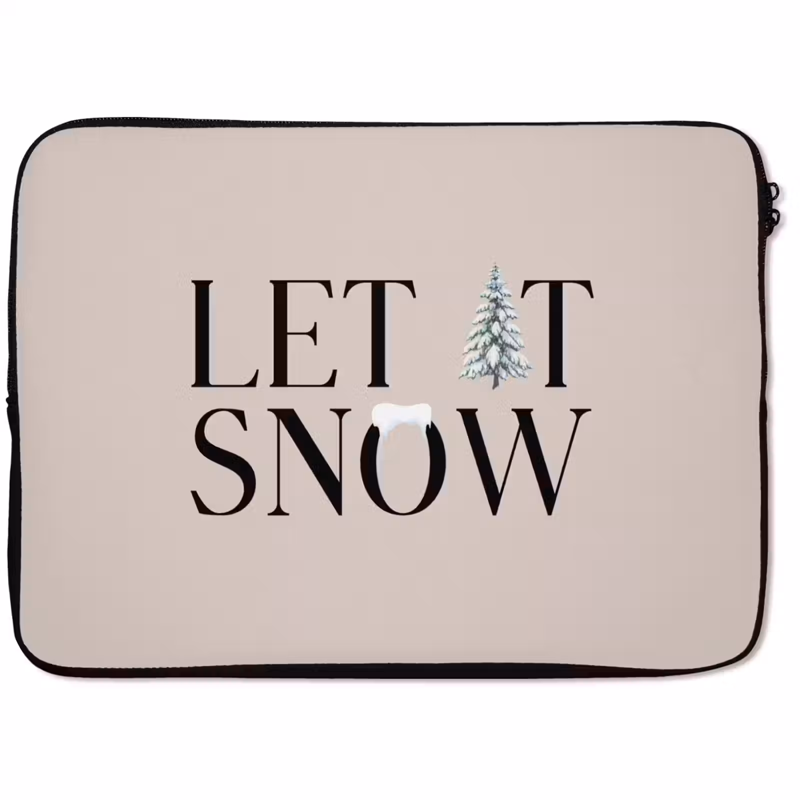 Laptophoes Tekst - Kerst - Sneeuw — 1