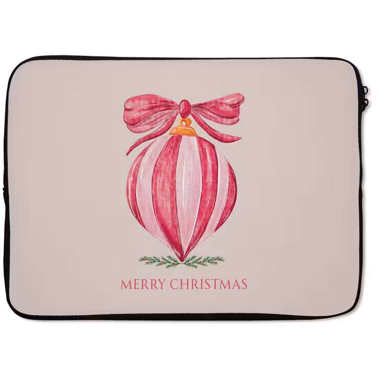 Laptophoes Kerst - Kerstbal - Tekst — 1