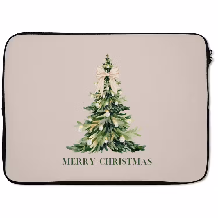 Laptophoes Kerst - Kerstboom - Tekst — 1