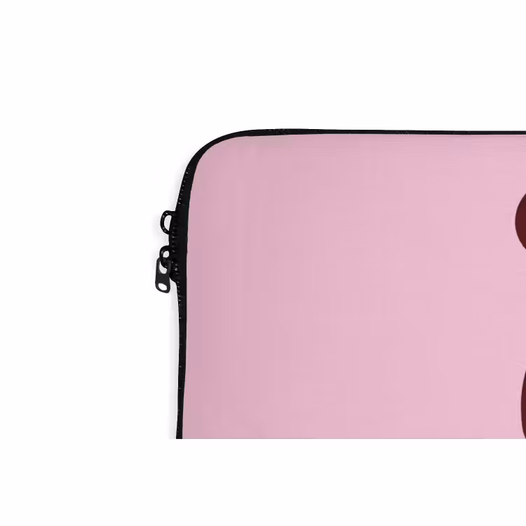 Laptophoes Kerst - Snoep - Tekst - Bruin - Roze — 5