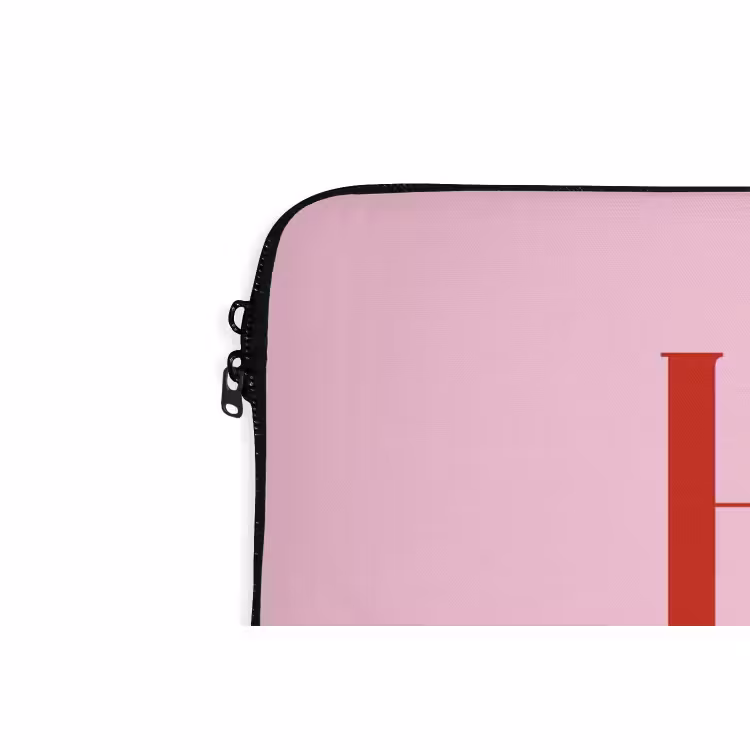 Laptophoes Kerst - Tekst - Rood - Roze — 5