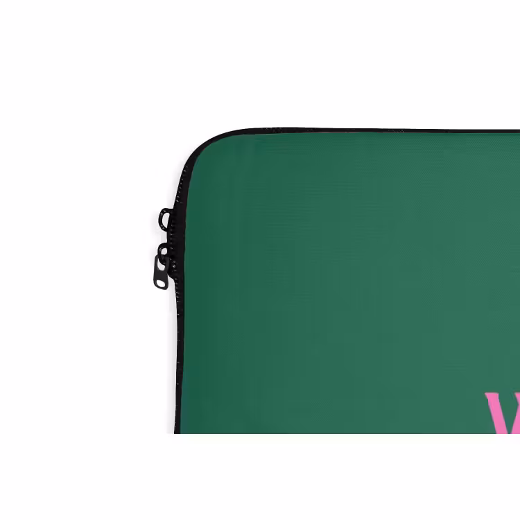 Laptophoes Kerst - Tekst - Roze - Groen — 5