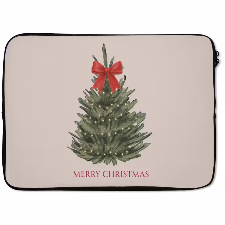 Laptophoes Tekst - Kerst - Kerstboom — 1