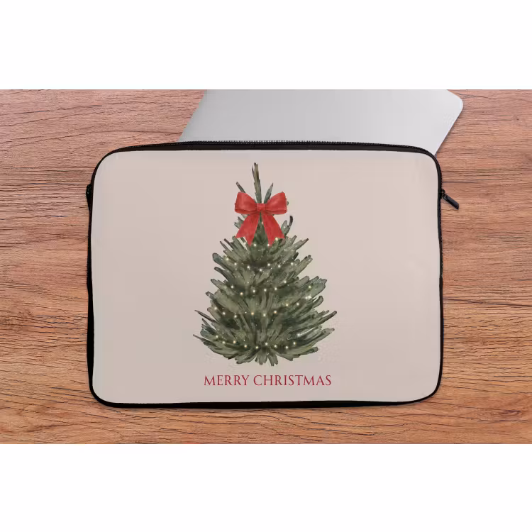 Laptophoes Tekst - Kerst - Kerstboom — 2