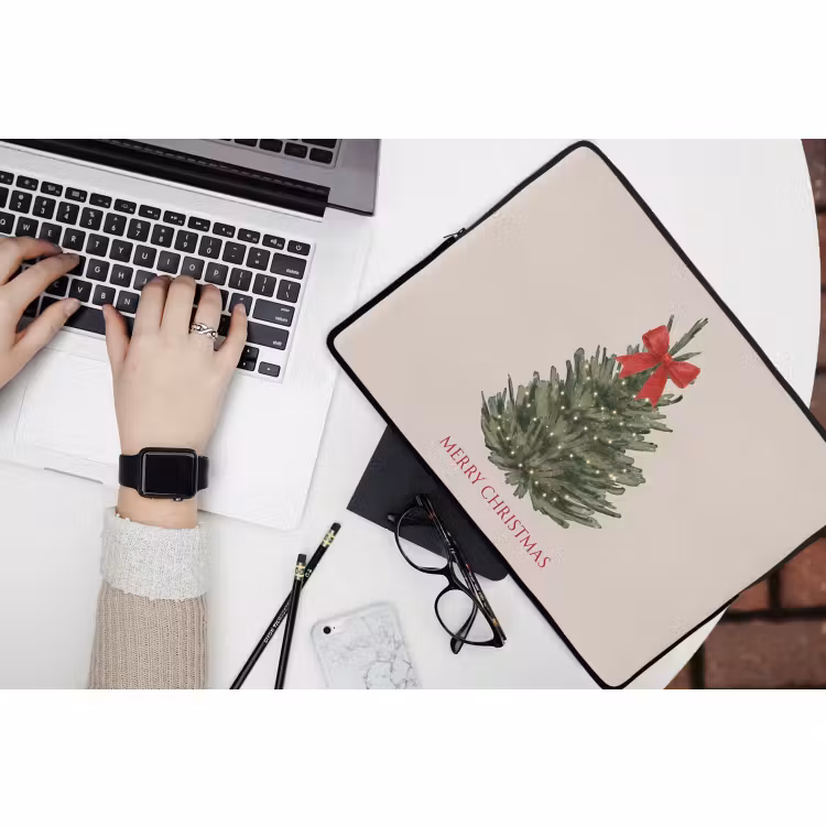 Laptophoes Tekst - Kerst - Kerstboom — 3