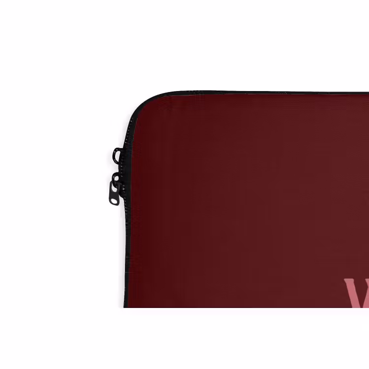 Laptophoes Tekst - Kerst - Rood - Roze — 5