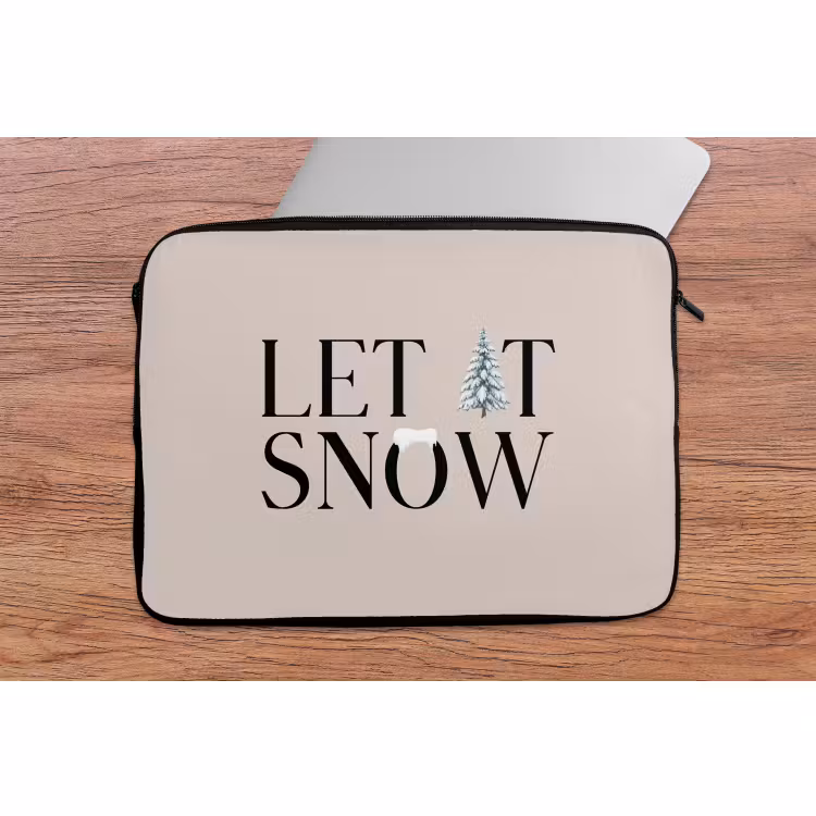 Laptophoes Tekst - Kerst - Sneeuw — 2