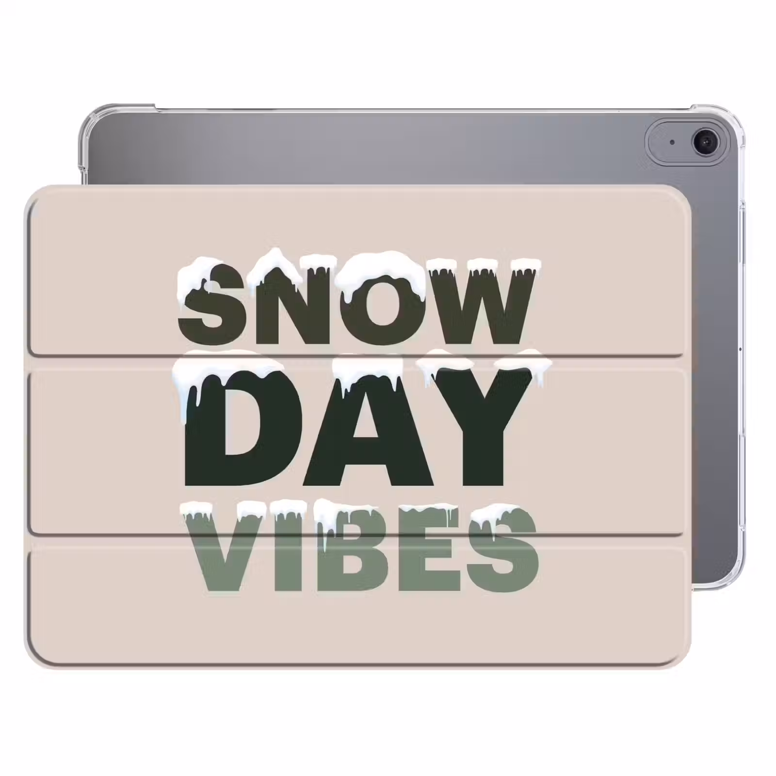 Sneeuw - Tekst - Kerst - Beige — 1