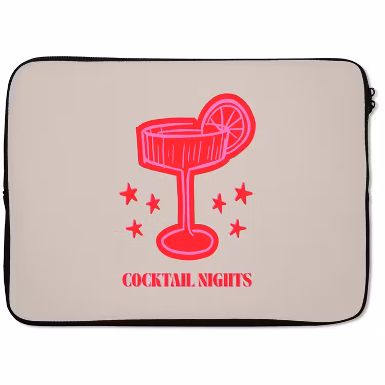 Laptophoes Cocktail - Kerst - Beige - Roze — 1