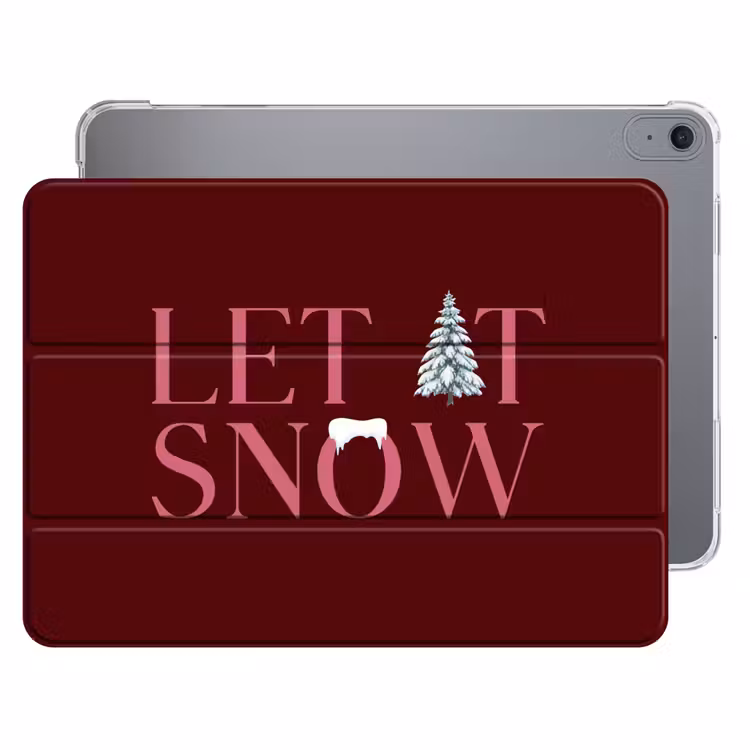 Tekst - Kerst - Sneeuw - Roze — 1