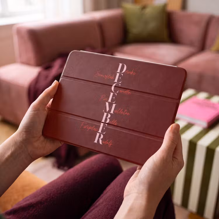 December - Tekst - Kerst - Burgundy — 4