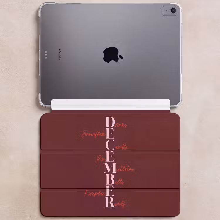December - Tekst - Kerst - Burgundy — 6