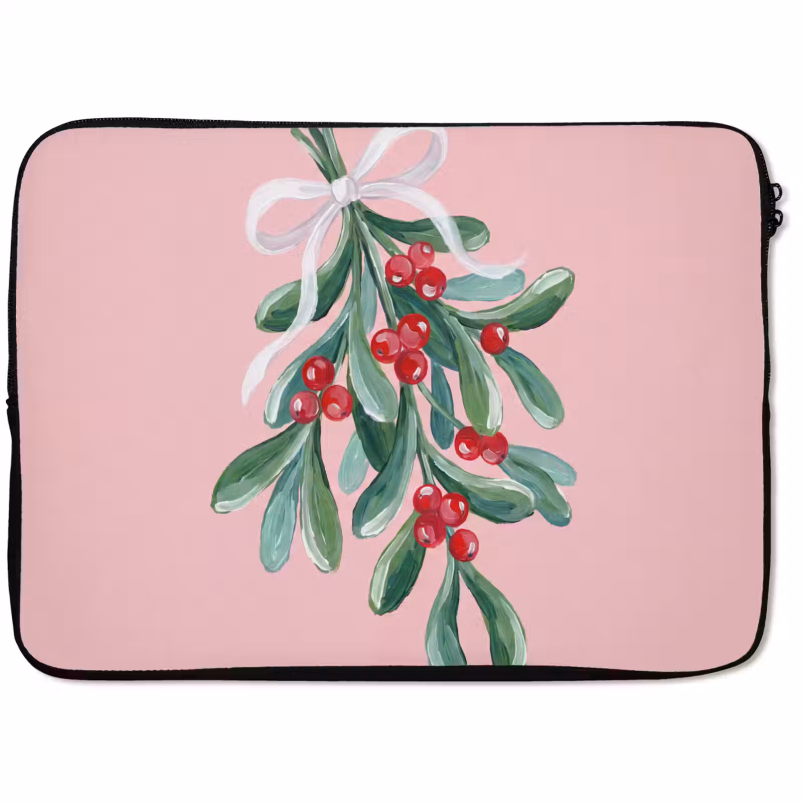Laptophoes Plant - Kerst - Roze — 1