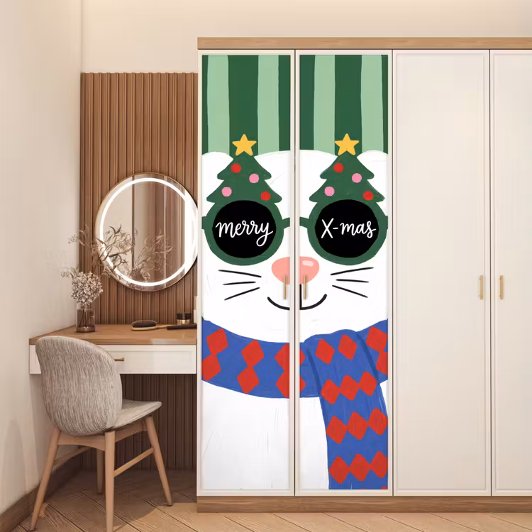 Deursticker - Dier - Winter - Cartoon — 5