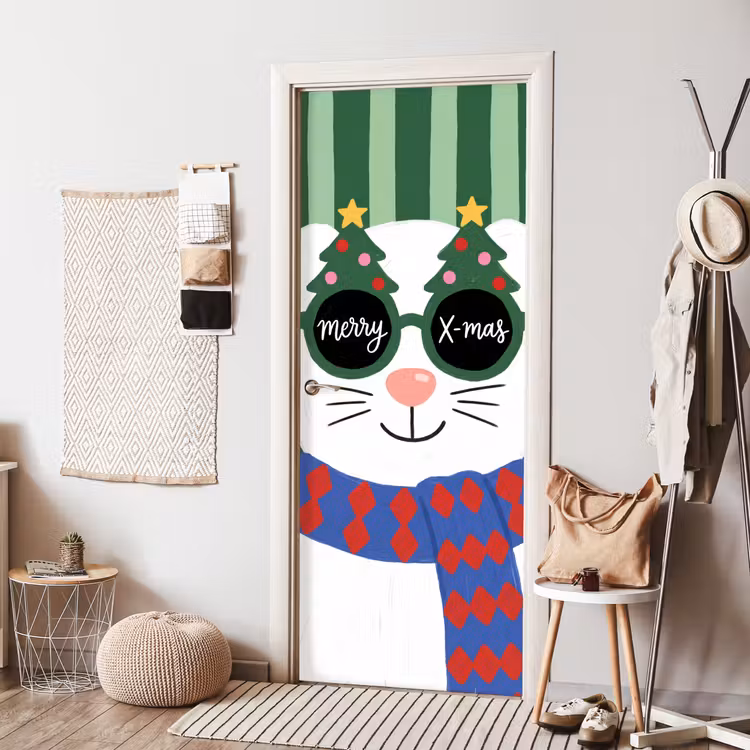 Deursticker - Dier - Winter - Cartoon — 8