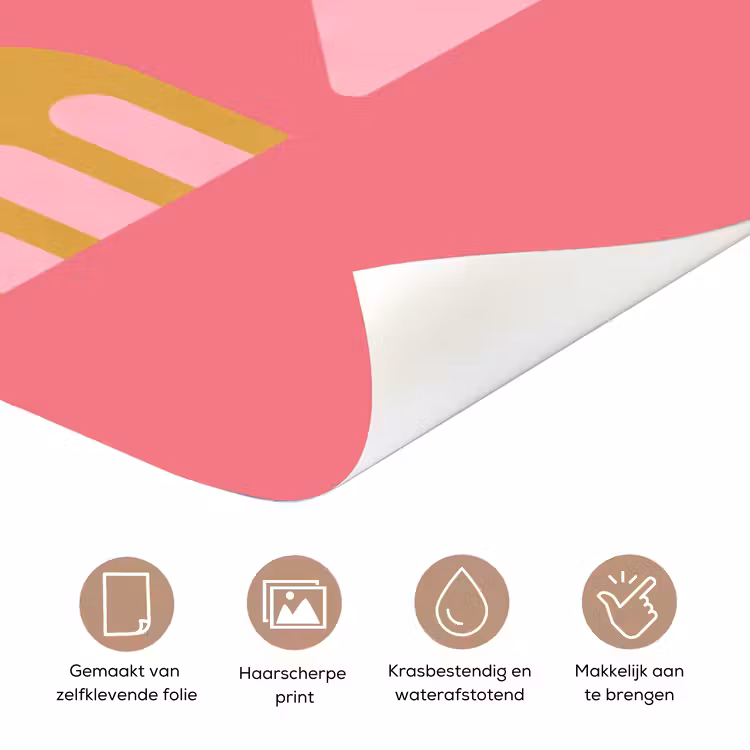 Deursticker - Kaarsen - Feest - Roze — 3
