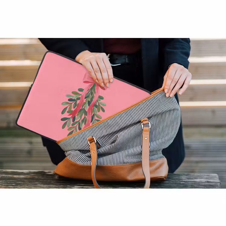 Laptophoes Plant - Lint - Roze — 4