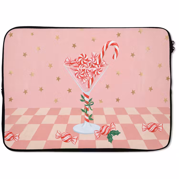 Laptophoes Snoep - Glas - Roze — 1