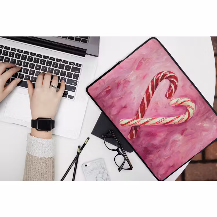 Laptophoes Snoep - Hart - Roze — 3