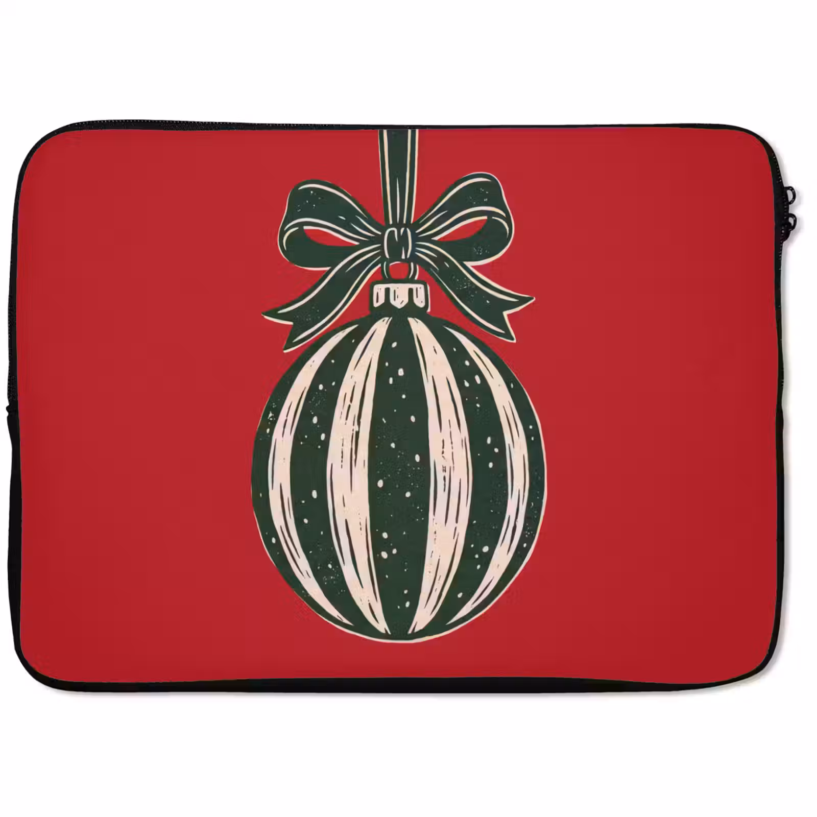 Laptophoes Kerstbal - Kerst - Rood — 1