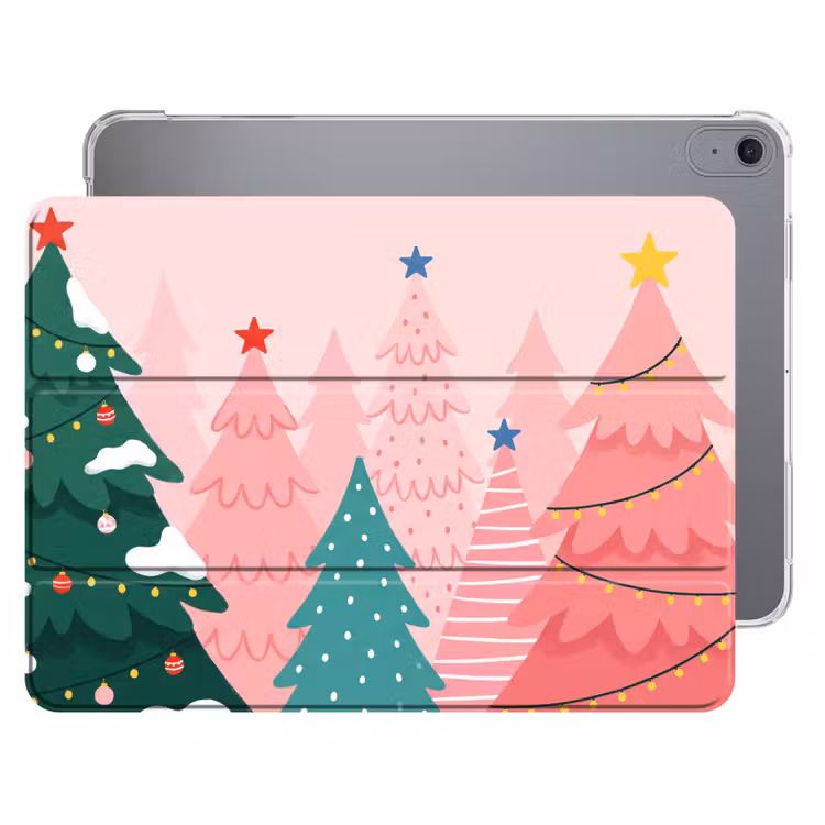 Kerstbomen - Illustratie - Roze — 1