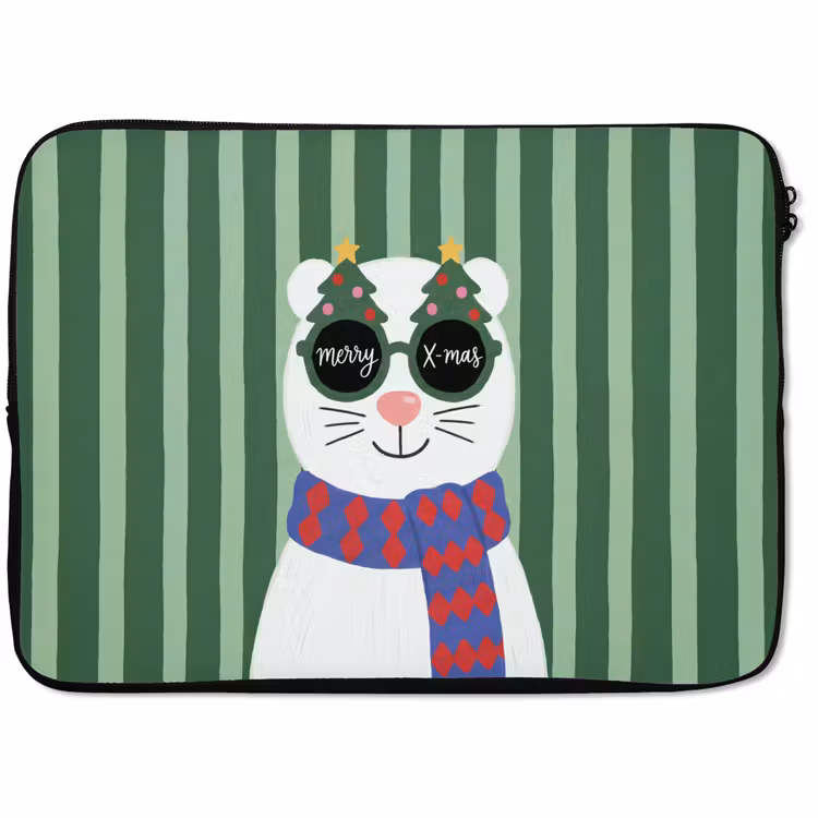 Laptophoes Dier - Winter - Cartoon — 1