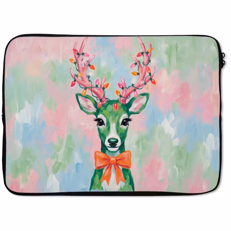 Laptophoes Hert - Kerst - Dieren — 1