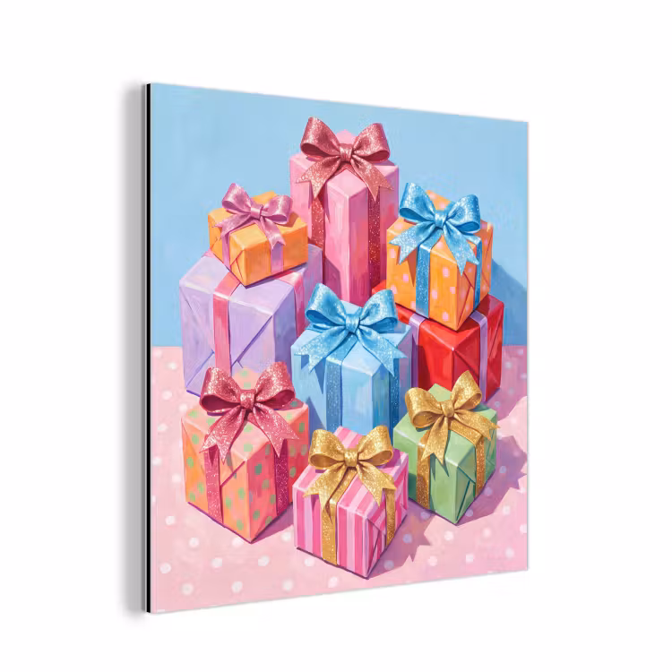 Aluminium schilderij - Geschenken - Feest - Kleurrijk — 1