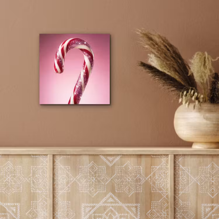 Aluminium schilderij - Zuurstok - Glinsterend - Roze — 5