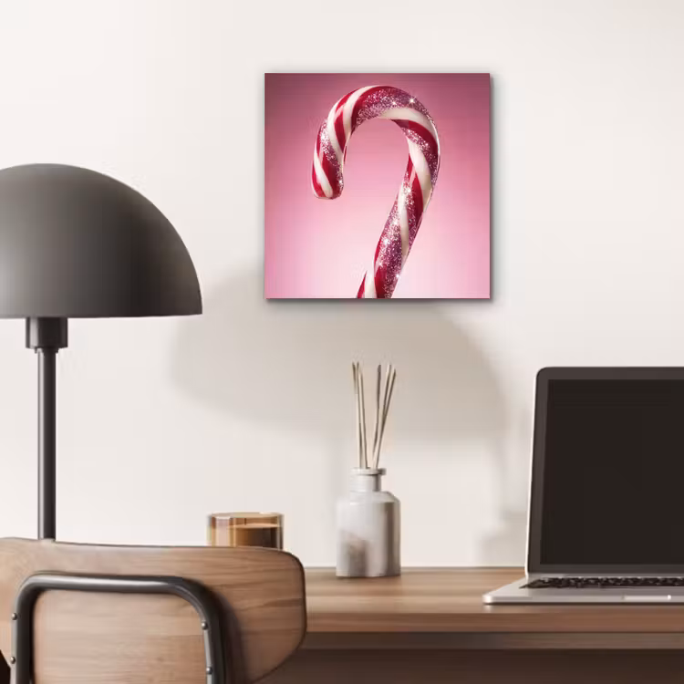 Aluminium schilderij - Zuurstok - Glinsterend - Roze — 6
