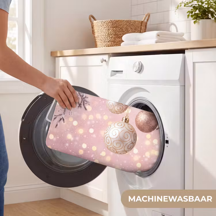 Badmat - Kerstbal - Roze - Winter — 7