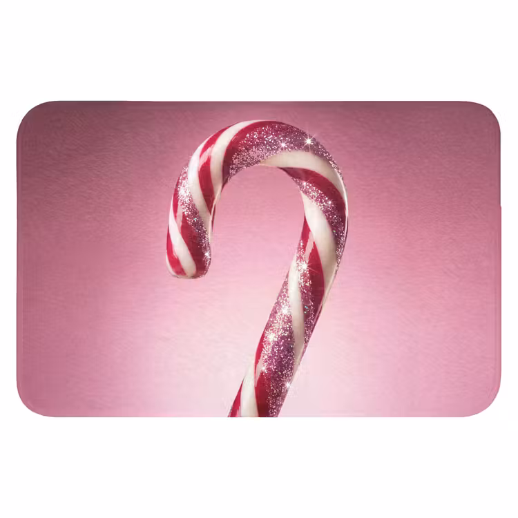 Badmat - Zuurstok - Glinsterend - Roze — 1