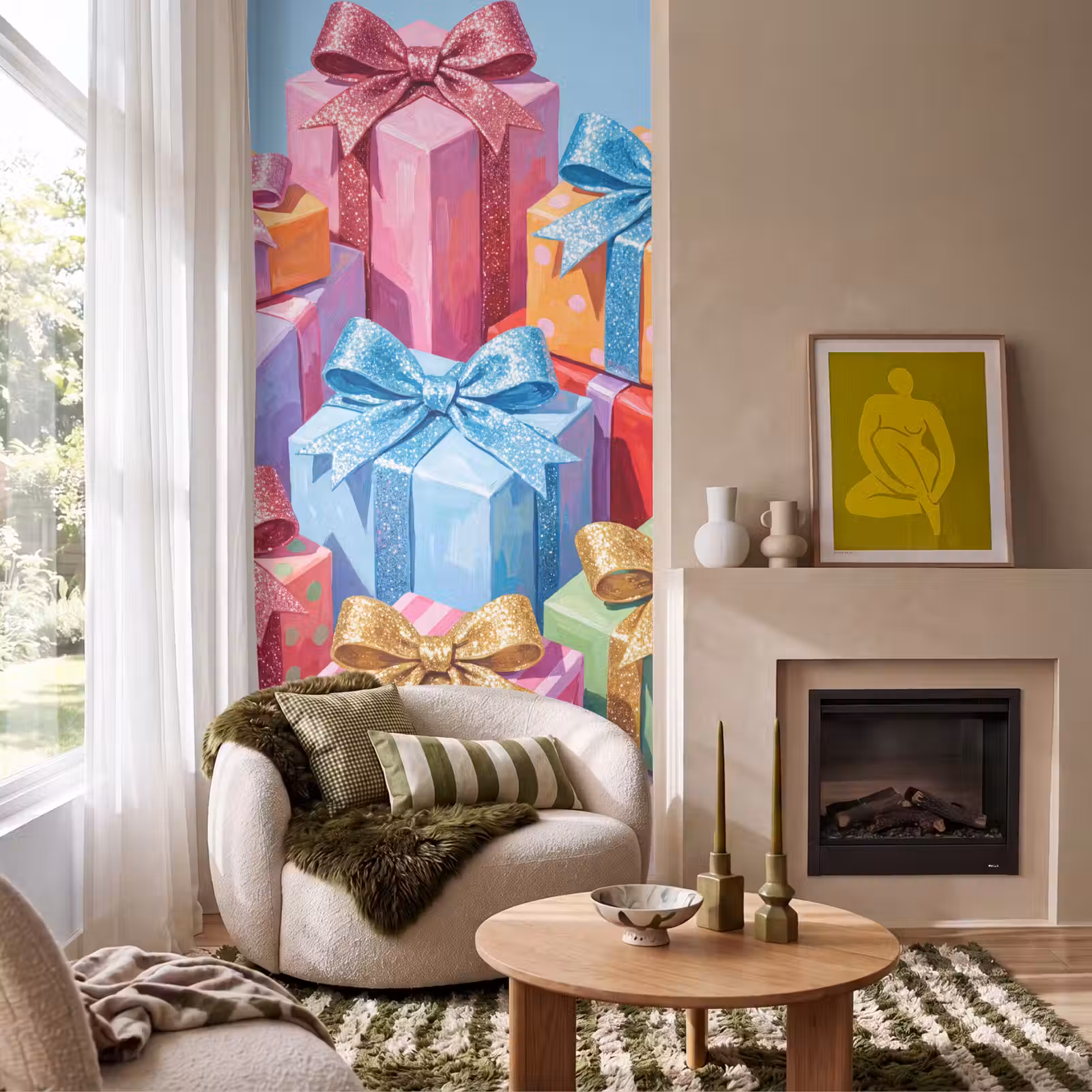 Behang - Geschenken - Feest - Kleurrijk — 1