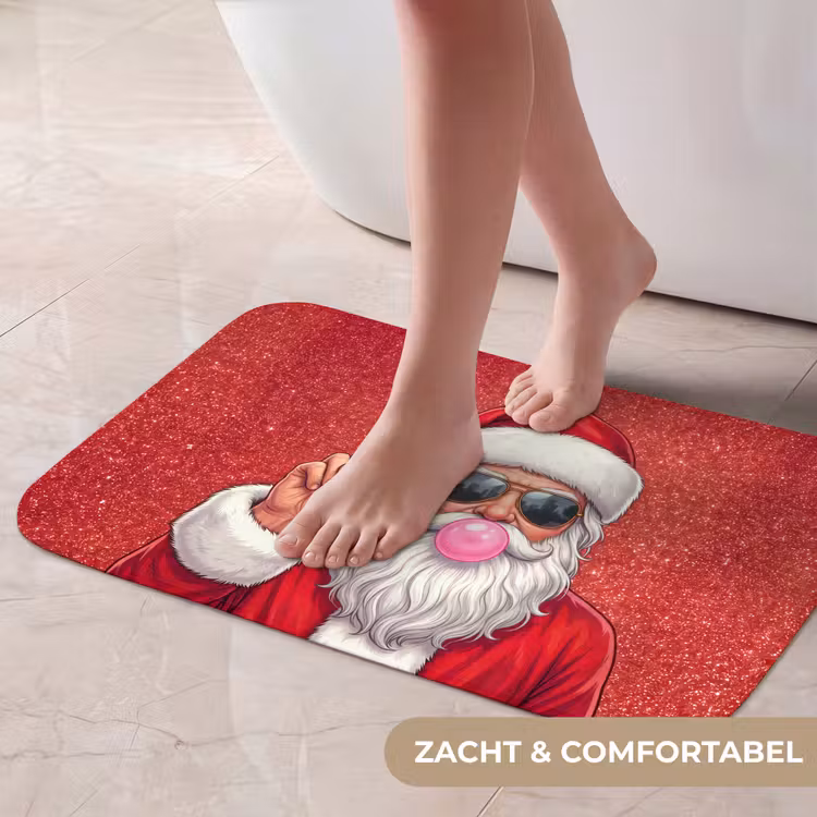 Badmat - Kerstman - Zonnebril - Kerst — 5