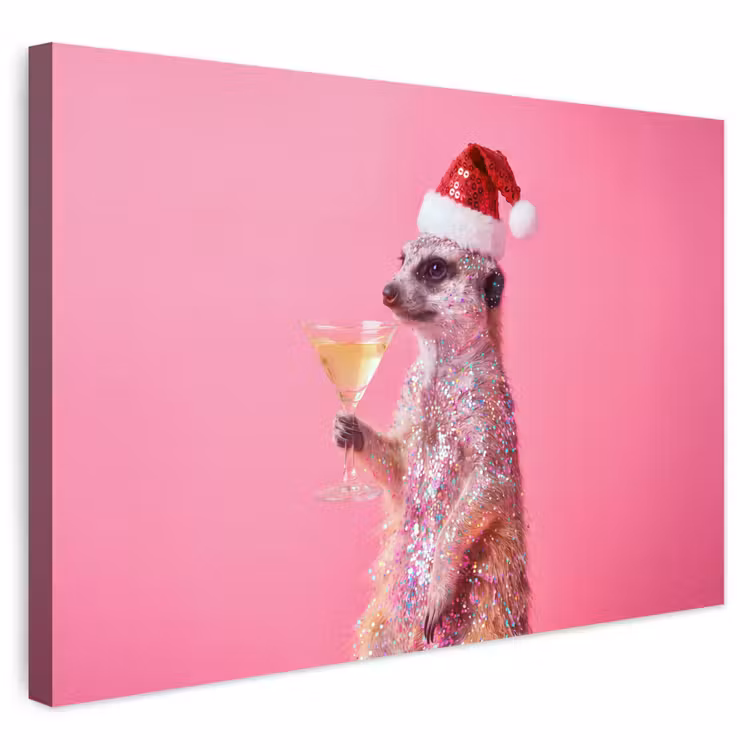 Buiten canvas - Dieren - Glitter - Feest — 1
