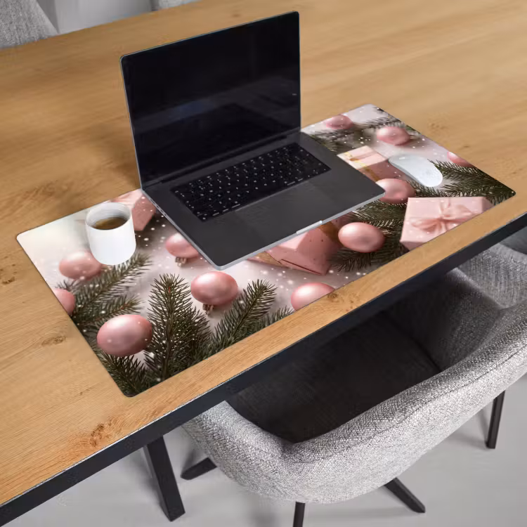 Bureau onderlegger - Cadeau - Kerst - Roze — 3